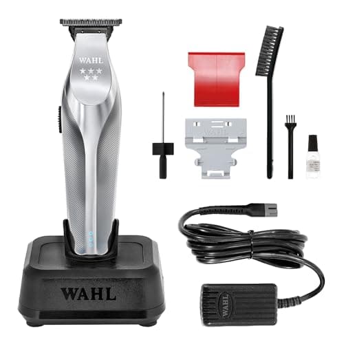 Image of Wahl Cordless Hi-Viz Lithium Trimmer, Professional Hair Trimmers, Close Trimming, Detailing and Outlining, Lightweight, Ergonomic, Diamond-Like Carbon Blades, Metal Trimmer, Barbers Supplies