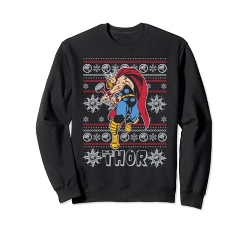 Image of Marvel Comics Thor Christmas Knit Sweatshirt