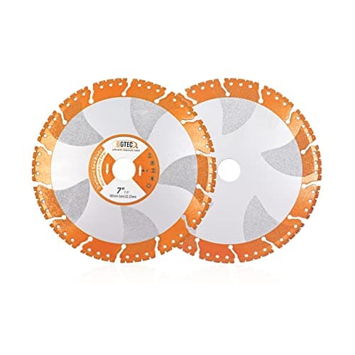 Image of BGTEC Diamond Cutting Disc - 180mm All Purpose Cut Off Wheel for Rebar Sheet Metal Angle Iron Stainless Steel Granite Marble,2pcs