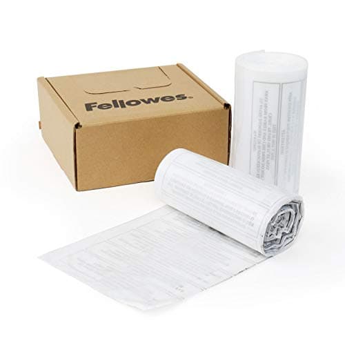 Image of Fellowes 36052 Trash Bags for Shredders, 100 Pieces, Reduces Shredded Wastes, and Round Bottom Increases Storage Capacity, XSサイズ