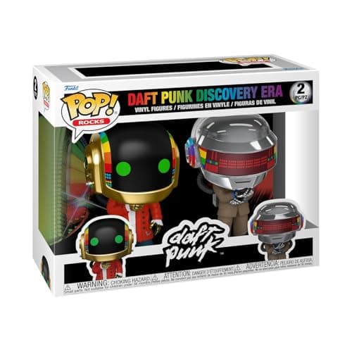 Image of Funko POP! Rocks: Daft Punk- Discovery - 2 Pack - Collectable Vinyl Figure - Gift Idea - Official Merchandise - Toys For Kids & Adults - Model Figure for Collectors and Display