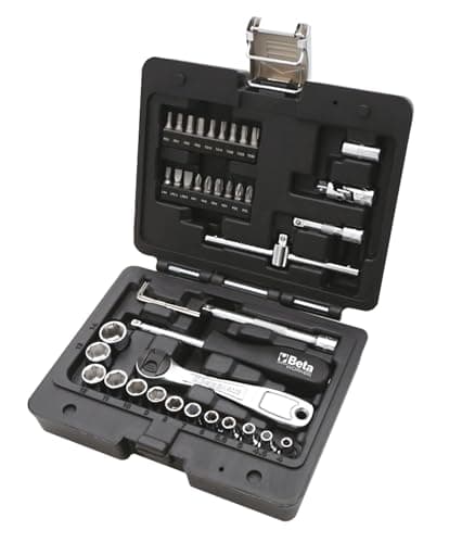 Image of Beta BW 903E/C42 13-Piece Hex Socket Set with 18 Screwdriver Bits and 4 Bent Hexagonal Keys and 7 Accessories in Plastic Case