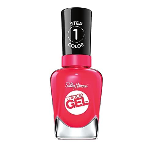 Image of Sally Hansen Miracle Gel, Pink Tank, Gel-Like Nail Polish, NO UV Light Required, Chip-Resistant, Long Lasting - Up to 8 days, Easy to Use, Salon Quality Results, Vegan Formula, 14.7ml
