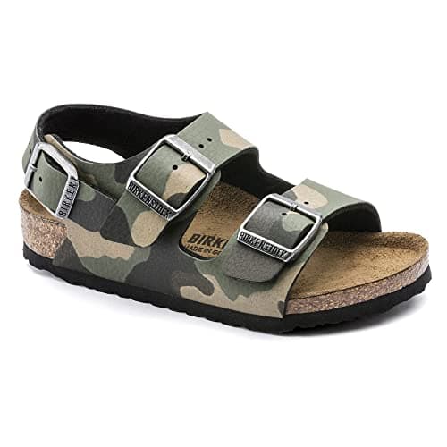 Image of Birkenstock MILANO, Boys’ Sandal, Desert Soil Camo Kaki, 1 UK