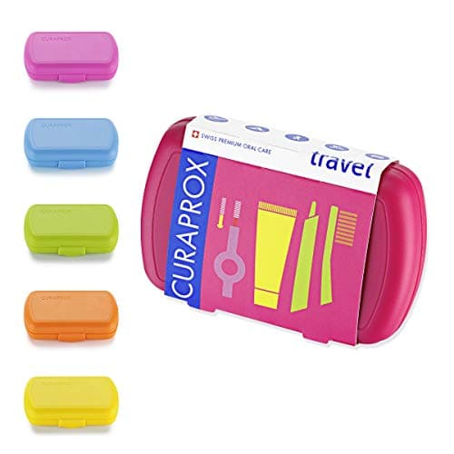 Image of Curaprox Travel-Set. Set Includes Travel Toothbrush CS 5460, 10ml Be You Toothpaste, Interdental Brush CPS Prime 07, CPS Prime 09. Available in six Colours/Flavours.