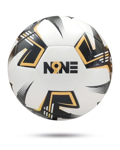 Image of NINE Football Size 3 4 5 Ideal for Men & Women Gifts Soccer Soft Touch TPE Foam Layer Perfect Bounce Moisten Needle Restricted Bladder (White, 3)