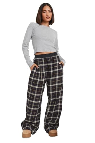 Image of PixieGirl Petite Grey Marl Ribbed Pyjama Top Petite