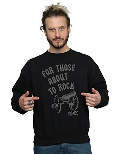 Image of AC/DC Men's for Those About to Rock Cannon Sweatshirt XX-Large Black
