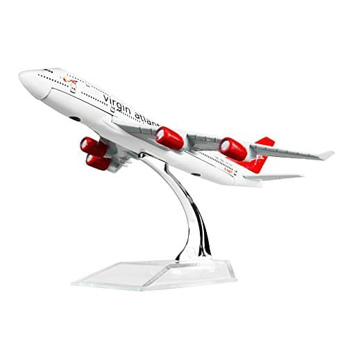 Image of LEX ES Diecast Plane Model 1:400 scale Virgin Boeing 747 Airplane Model for Decoration or Ages 14+ Gift