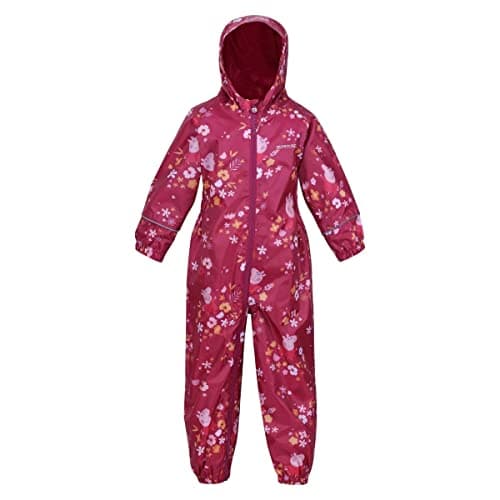 Image of Regatta Kids' Peppa Pig Pobble Waterproof Puddle Suit Pink