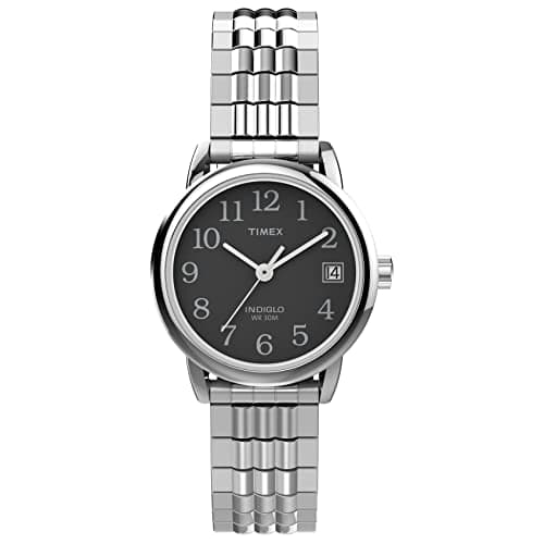 Image of Timex Women's Easy Reader 25mm Quartz Stainless Steel Strap, Silver, 12 Casual Watch (Model: TW2V467009J)