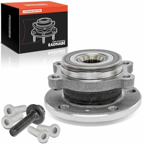 Image of Frankberg 1x Wheel Bearing Hub Wheel Hub 4 HOLE Front Left or right Compatible with A1 8X1 8XK 2011-2018 A3 8P1 8P7 8PA 2003-2013 Q3 8UB 8UG 2011-2018 C.a.d.d.y P.a.s.s.a.t Replace# 1T0498621