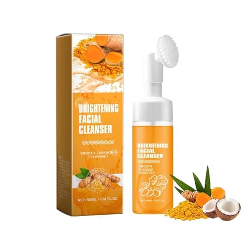 Image of Turmeric Brightening Face Wash, Gentle Foaming Cleanser for Moisturising Women, Skin Tone Reduces Acne and Blemish for Smooth Skin (1)
