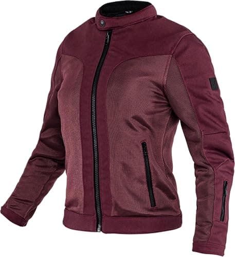 Image of John Doe Aero Mesh Perforated Women's Motorcycle Textile Jacket, Red, 3XL