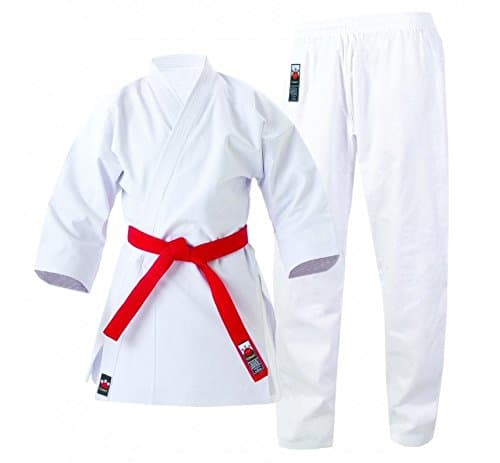 Image of Cimac Karate Gi Suit White Student Training & Sparring Uniform 14oz, 380 Gram Suit, Japanese Cut, Cotton, Martial Arts Uniform With Drawstring Waistband. Adult, Kids,