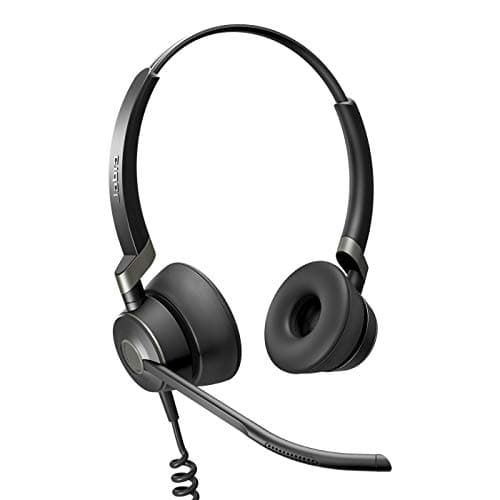 Image of Jabra Engage 50 On-Ear Stereo Headset - Microsoft Certified Digital Headphones with Cable - Passive Noise Cancelling for Softphones and Web Clients - USB-C Cable - Black