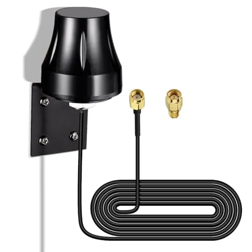 Image of Bingfu Outdoor WiFi Aerial DualBand 2.4GHz 5.8GHz Wall Mount MIMO RP-SMA & SMA Male WiFi Antenna Replacemet for Router,USB Adapter, Range Extender Gateway, Video Surveillance Monitor,Smart Home Energy