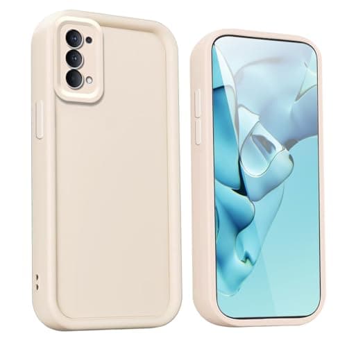 Image of WBWONE Protective Case for Oppo Reno 4 Pro 5G (Reno4 Pro 5G) - Premium Silicone Shockproof Cover with Elegant Design and Anti-Slip Grip - White