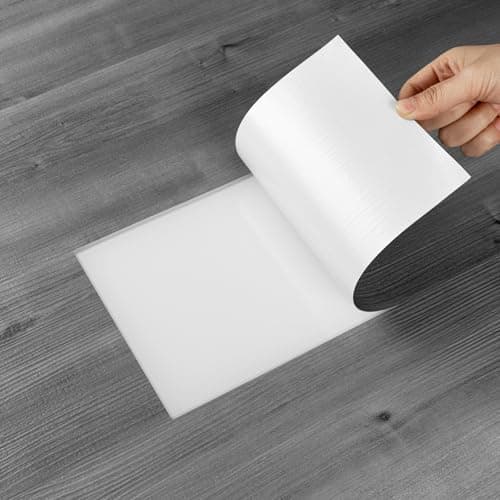 Image of NUFLR Floor Tiles Self Adhesive Vinyl Flooring Grey Wood Effect Peel and Stick Floor Tile Vinyl Flooring Roll for Kitchen Living Room and Bathroom Planks 15X90cm 10pcs (1.35m²)