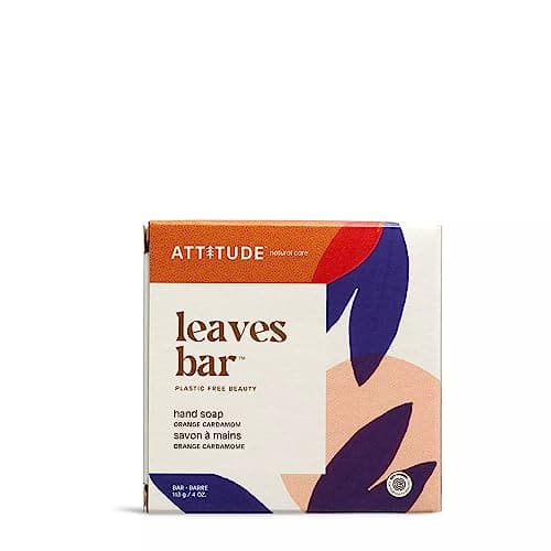 Image of ATTITUDE Soap Bar, Natural Origin, Nourishing Cleanser for Hands and Body, Repairs and Soothes Dry skin, Avocado Oil & Shea Butter, EWG Verified & Vegan, Orange Cardamom, 113 g