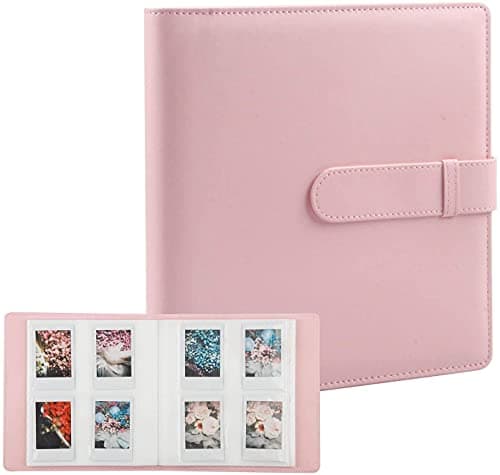 Image of 256 Pockets Photo Album for Fujifilm Instax Mini LiPlay 11 12 90 70 50S 26 25 9 8+ 8 7S Camera/Mini LINK 2 Printer, Compatible with Polaroid Snap PIC-300 Mint Zip Instant Camera Printer (Pink)
