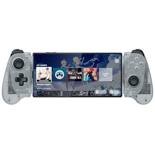 Image of Razer Kishi V3 Phantom White - Full-size mobile controller for iPhone and Android smartphones - USB-C plug-and-play - Anti-drift analogue sticks - 12 buttons - HD Haptics | Phantom White Edition