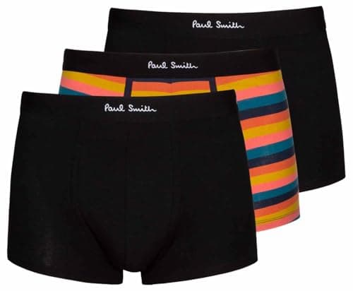 Image of Paul Smith mens Men Trunk 3 Pack Blk Brt, Black, XL