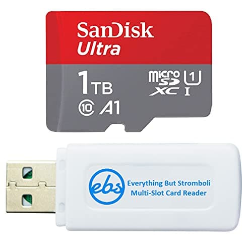 Image of SanDisk 1 Terabyte Ultra Class 10 Memory Card 1TB Memory Card for OLED Nintendo Switch Gaming Console (SDSQUA4-1T00-GN6MN) UHS-I Bundle with (1) Everything But Stromboli SD & MicroSDXC Card Reader