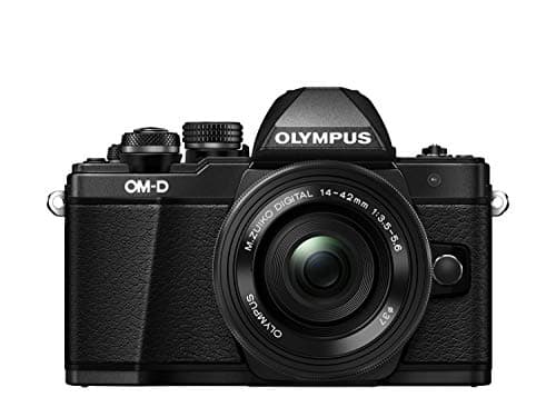 Image of Olympus OM-D E-M10 Mark II Kit, Micro Four Thirds System Camera (16 Megapixel, 5-Axis Image Stabilisation, Electronic Viewfinder) + M.Zuiko 14-42 mm EZ Zoom Lens, Black