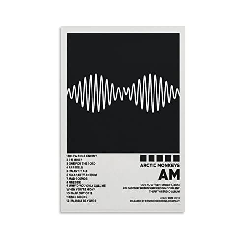 Image of XINYA Arctic Poster Monkeys Am Poster Album Cover Posters for Room Aesthetic Canvas Wall Art Bedroom Decor 12x18inch(30x45cm)