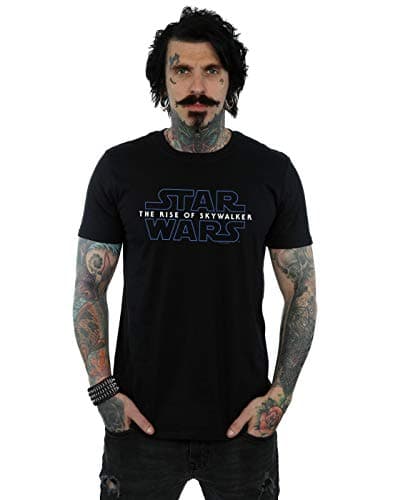 Image of Star Wars The Rise of Skywalker Logo Men's T-Shirt Black XXXXX-Large