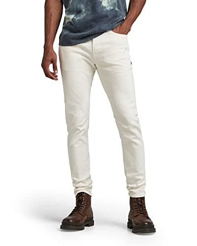 Image of G-Star Men's D-Staq 3D Slim Jeans, White (white gd D05385-C258-G006), 33W / 32L