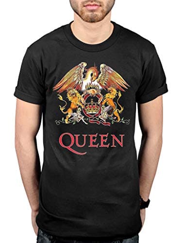 Image of Official Queen Classic Crest T-Shirt Black