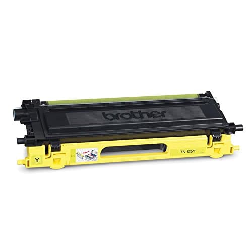 Image of Brother TN-135Y Toner Cartridge, Yellow, Single Pack, High Yield, Includes 1 x Toner Cartridge, Brother Genuine Supplies
