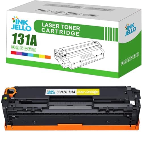 Image of InkJello Compatible Toner Cartridge Replacement for HP LaserJet Pro 200 Color M251n M251nw MFP M276n MFP M276nw CF212A (Yellow, 1-Pack)