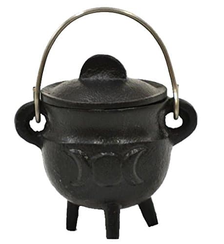 Image of Small Triple Moon Cast Iron Cauldron by New Age