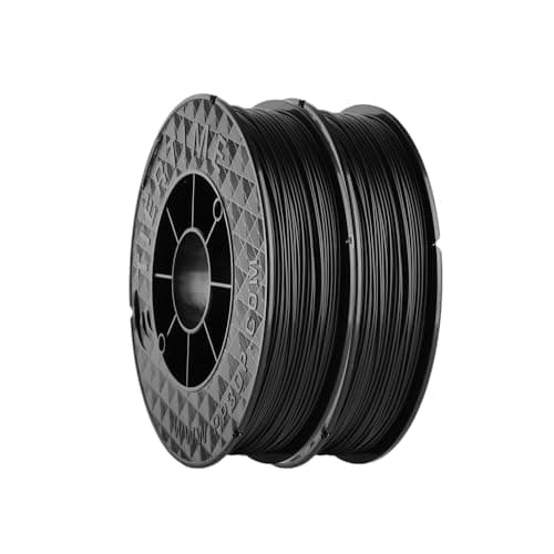 Image of UP Fila Premium ABS 3D Printer Filament, Low Odor, Consistent 1.75mm Diameter,1KG (500g×2 Spools), Black