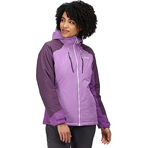 Image of Regatta Women's Highton Stretch Padded Ii Jacket, Hyacinth/Purple Sapphire/Dark Aubergine, 16 UK