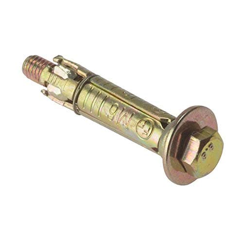 Image of ForgeFix Masonry Anchors - Loose Bolts | M6 x 40mm | Zinc Yellow Passivated | Bag 10