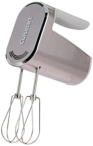 Image of Cuisinart Battery Power Hand Mixer, Cake Mixer for Baking, Stainless Steel Beater, 5 Speeds Wireless, USB Charging, Rechargeable, 20 Minutes Continuous Operation, Dishwasher Safe, Electric