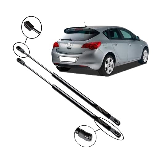Image of Ramor Strutz 2x Tailgate Gas Struts Compatible with a Vauxhall Astra J 2009-2016. Tailgate Gas Springs Replacement for 13258179 and others.