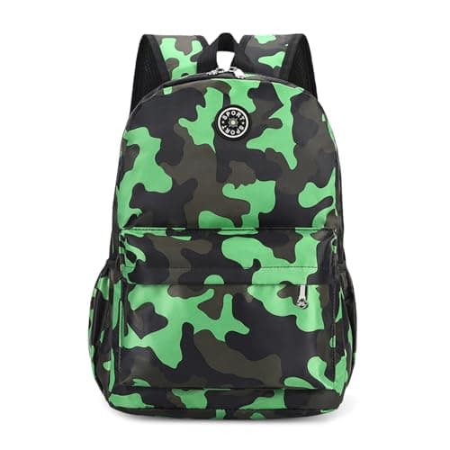 Image of Aucuu Kids Backpack, Camouflage School Backpack, Boys Girls Toddler Primary School Bag, Waterproof Nylon Rucksack, Casual Daypack, Book Bag for Campus Outdoor Travel Sports