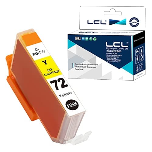 Image of LCL PGI-72Y Yellow Ink Cartridge Replacement for Canon 72 PGI-72 Replacement for Canon PIXMA Pro-10 PIXMA Pro-10s (1 Pack)
