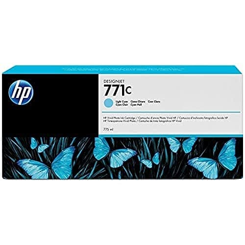 Image of HP 771C - B6Y12A - 1 x Light Cyan - Ink cartridge - For DesignJet Z6200