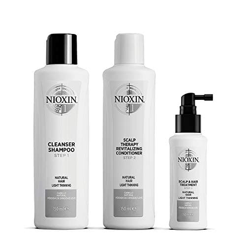 Image of Nioxin 3-Part System, System 1 Natural Hair with Light Thinning, Hair Thickening Treatment, Scalp Therapy, Trial Kit
