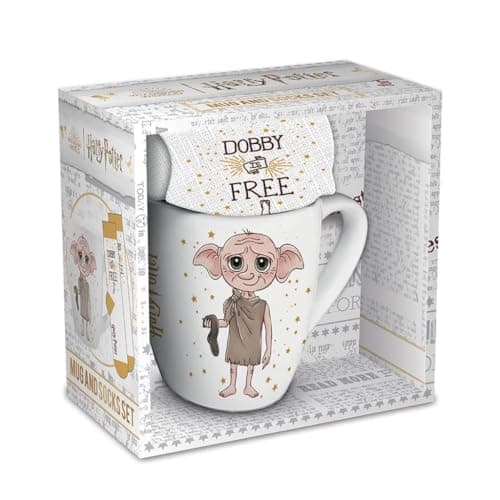 Image of Pyramid International Harry Potter (Dobby) Female Mug & Sock Gift Set, 11oz/312ml Mug, One Size Socks