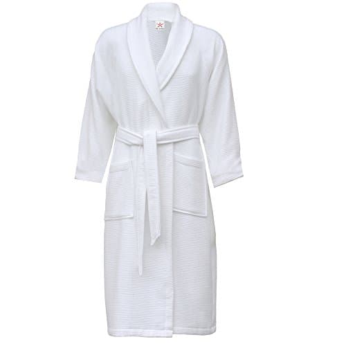 Image of Stars and Stripes Waffle cotton bathrobes in L/XL