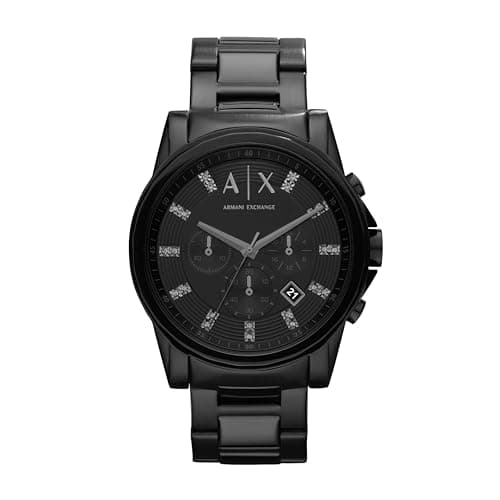 Image of Armani Exchange Watch For Men, Chronograph Movement and 45mm Case Size with Stainless steel, Leather or Silicone strap