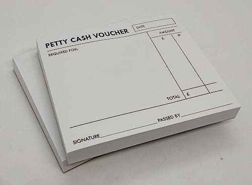 Image of 6 x Petty Cash Voucher Pads of 100