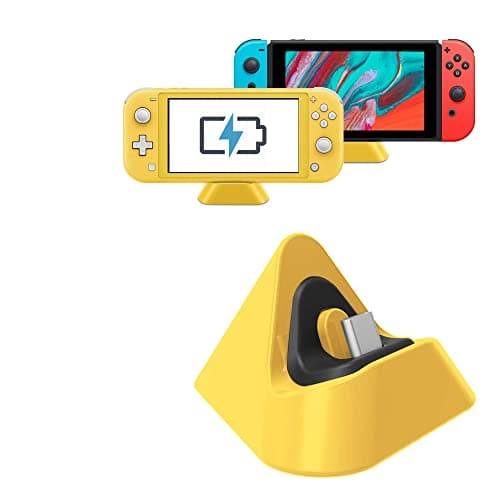 Image of FANPL Charging Dock for Nintendo Switch Lite, Charging Stand Station Compatible with Nintendo Switch (Yellow)